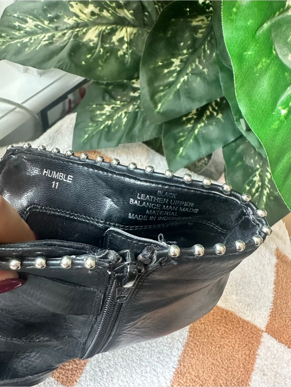 Steve Madden Black Studded Triple-Buckle Ankle Boots NEW
